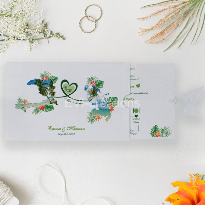 Faire-part Pochette Voyage